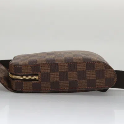 Pre-owned Louis Vuitton Geronimo Brown Canvas Clutch Bag ()