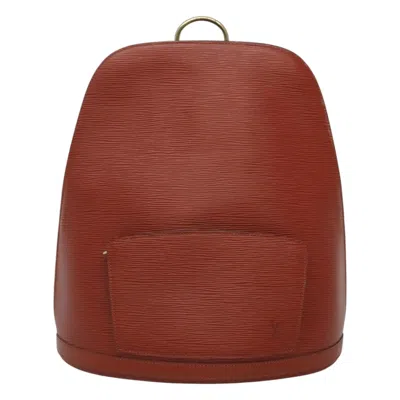 Pre-owned Louis Vuitton Gobelins Brown Leather Backpack Bag ()