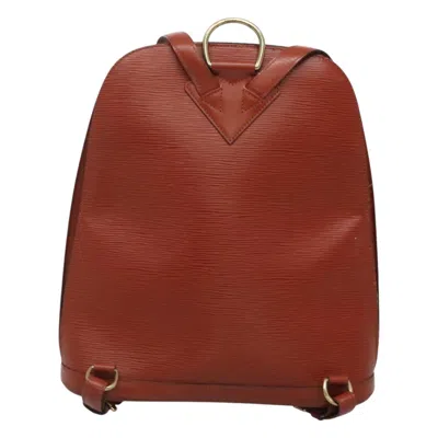 Pre-owned Louis Vuitton Gobelins Brown Leather Backpack Bag ()