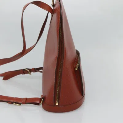 Pre-owned Louis Vuitton Gobelins Brown Leather Backpack Bag ()