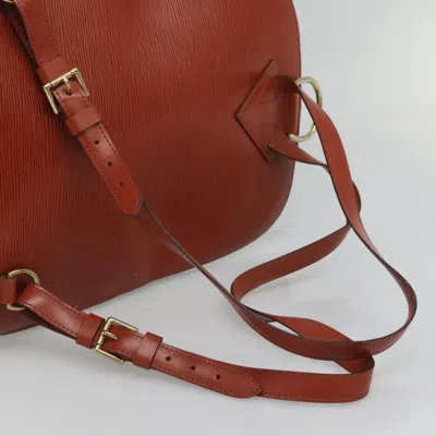 Pre-owned Louis Vuitton Gobelins Brown Leather Backpack Bag ()