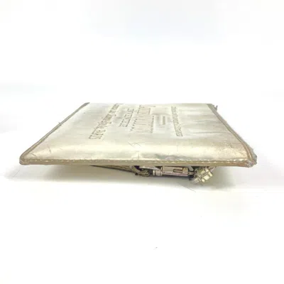 Pre-owned Louis Vuitton Gold Leather Clutch Bag Handbag ()