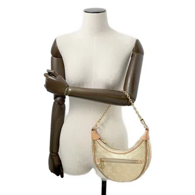 Pre-owned Louis Vuitton Gold Jacquard Shoulder Bag ()