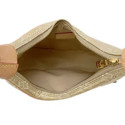 Pre-owned Louis Vuitton Gold Jacquard Shoulder Bag ()