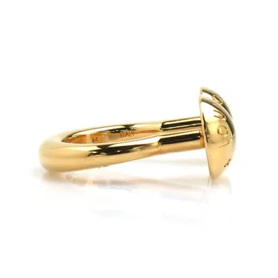 Pre-owned Louis Vuitton Gold Metal Band Ring ()