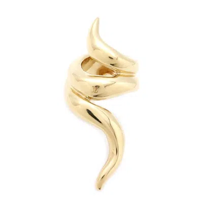 Pre-owned Louis Vuitton Gold Metal Band Ring ()
