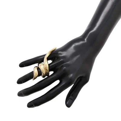 Pre-owned Louis Vuitton Gold Metal Band Ring ()