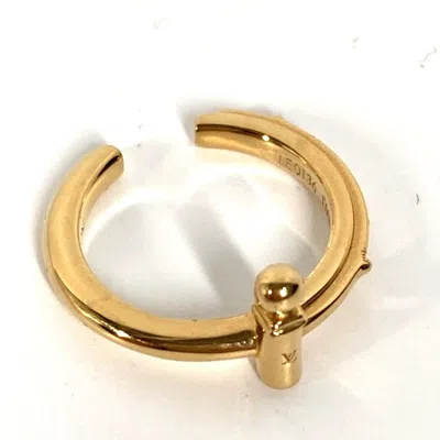 Pre-owned Louis Vuitton Gold Metal Band Ring ()