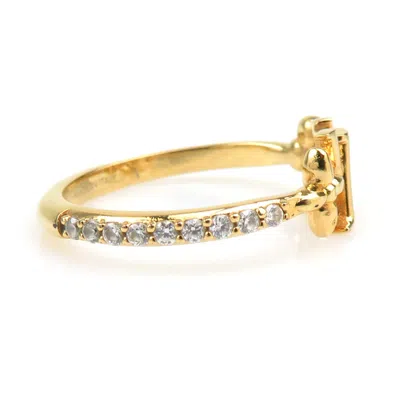 Pre-owned Louis Vuitton Gold Metal Band Ring ()