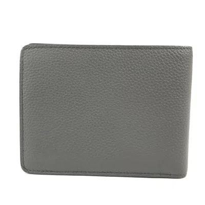 Pre-owned Louis Vuitton Gray Leather Wallet (bi-fold) ()