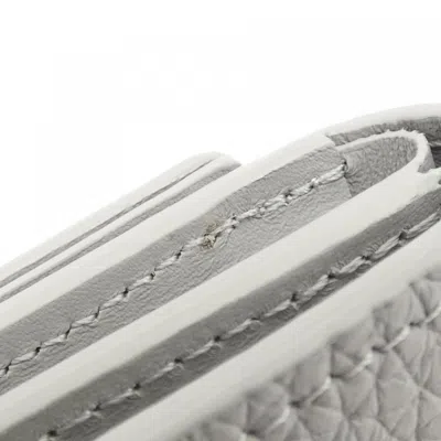 Pre-owned Louis Vuitton Gray Leather Wallet (bi-fold) ()