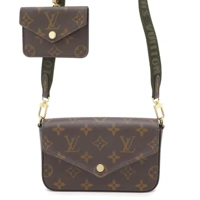 Pre-owned Louis Vuitton Green Monogram Pochette Shoulder Bag ()