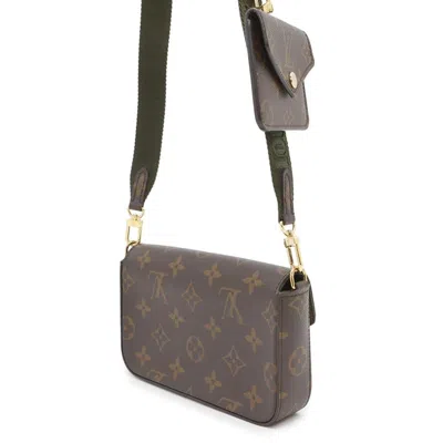 Pre-owned Louis Vuitton Green Monogram Pochette Shoulder Bag ()