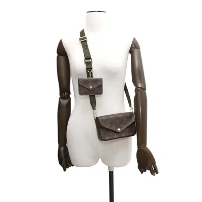 Pre-owned Louis Vuitton Green Monogram Pochette Shoulder Bag ()