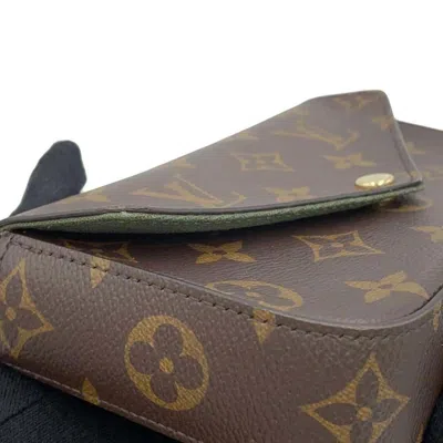 Pre-owned Louis Vuitton Green Monogram Pochette Shoulder Bag ()