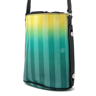 Pre-owned Louis Vuitton Green Yellow Shoulder Bag ()