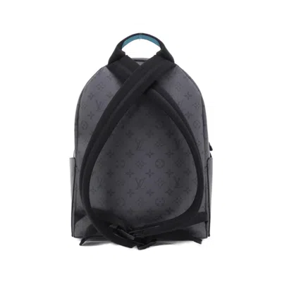 Pre-owned Louis Vuitton Gris Turquoise Coated Canvas Backpack ()