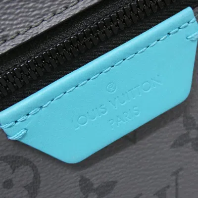 Pre-owned Louis Vuitton Gris Turquoise Coated Canvas Backpack ()