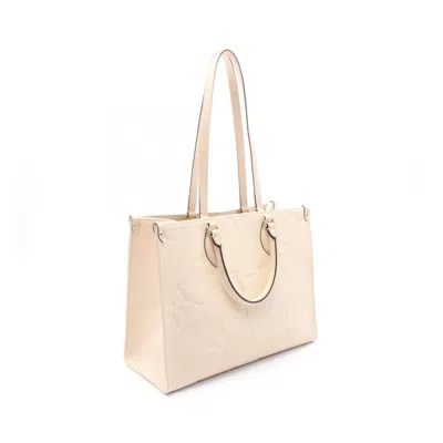 Pre-owned Louis Vuitton Ivory Monogram Empreinte Tote Bag () In White