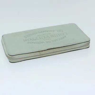 Pre-owned Louis Vuitton Jena Blue Leather Wallet  ()