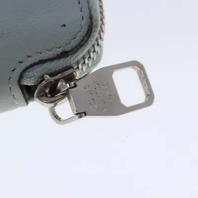 Pre-owned Louis Vuitton Jena Green Leather Wallet  ()
