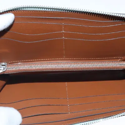 Pre-owned Louis Vuitton Jena Green Leather Wallet  ()