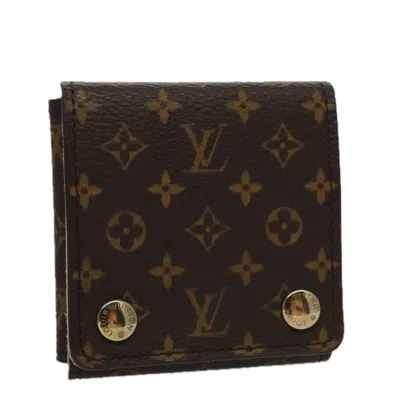 Pre-owned Louis Vuitton Jewelry Case Brown Canvas Wallet  ()