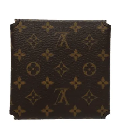 Pre-owned Louis Vuitton Jewelry Case Brown Canvas Wallet  ()