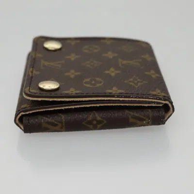 Pre-owned Louis Vuitton Jewelry Case Brown Canvas Wallet  ()
