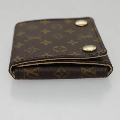 Pre-owned Louis Vuitton Jewelry Case Brown Canvas Wallet  ()