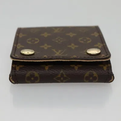 Pre-owned Louis Vuitton Jewelry Case Brown Canvas Wallet  ()
