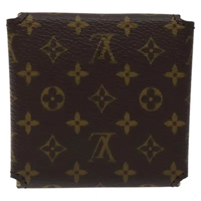 Pre-owned Louis Vuitton Jewelry Case Brown Canvas Wallet  ()