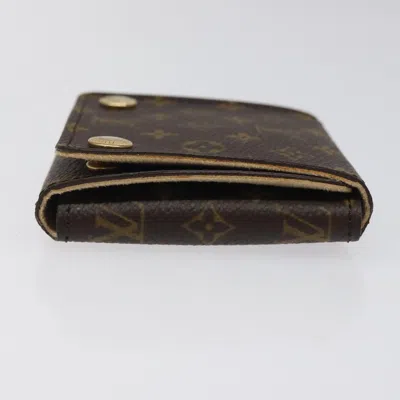 Pre-owned Louis Vuitton Jewelry Case Brown Canvas Wallet  ()