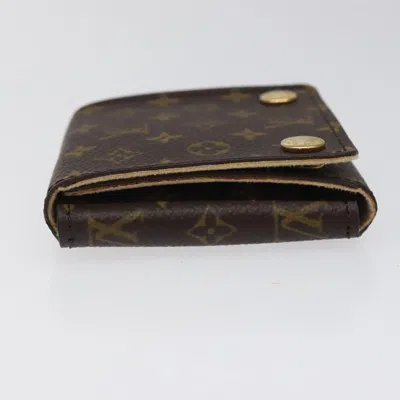 Pre-owned Louis Vuitton Jewelry Case Brown Canvas Wallet  ()