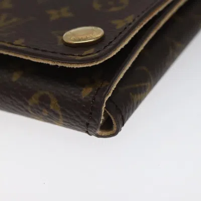 Pre-owned Louis Vuitton Jewelry Case Brown Canvas Wallet  ()