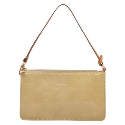 Pre-owned Louis Vuitton Lexington Beige Patent Leather Clutch Bag () In Sand