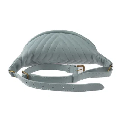 Pre-owned Louis Vuitton Light Blue Leather Fanny Pack Shoulder Bag ()