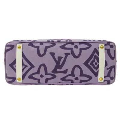 Pre-owned Louis Vuitton Lilac Purple Canvas Tote Bag ()