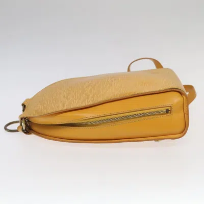 Pre-owned Louis Vuitton Mabillon Yellow Leather Backpack Bag ()