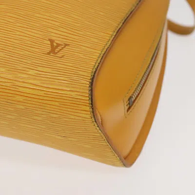 Pre-owned Louis Vuitton Mabillon Yellow Leather Backpack Bag ()