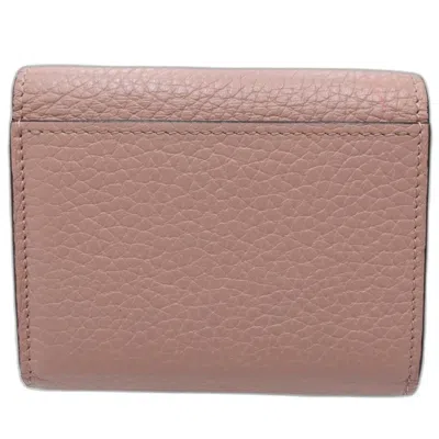 Pre-owned Louis Vuitton Magnolia Leather Wallet (tri-fold) () In White