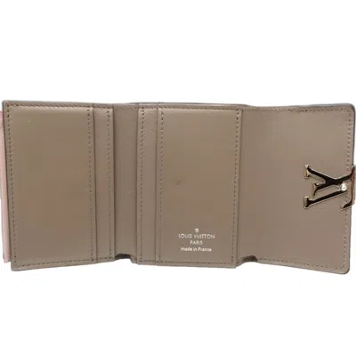 Pre-owned Louis Vuitton Magnolia Leather Wallet (tri-fold) () In White