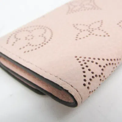 Pre-owned Louis Vuitton Mahina Pink Leather Wallet  ()