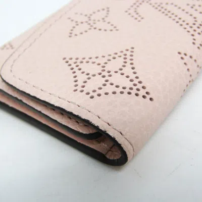 Pre-owned Louis Vuitton Mahina Pink Leather Wallet  ()