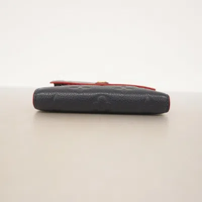 Pre-owned Louis Vuitton Marine Rouge Wallet (tri-fold) () In Red