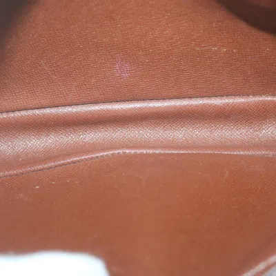Pre-owned Louis Vuitton Marly Dragonne Brown Canvas Clutch Bag ()