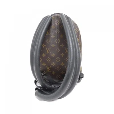 Pre-owned Louis Vuitton Marron Coated Canvas Backpack () In Brown