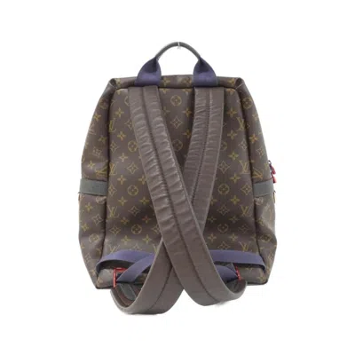 Pre-owned Louis Vuitton Marron Coated Canvas Backpack () In Brown