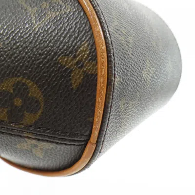 Pre-owned Louis Vuitton Marron Coated Canvas Backpack () In Brown