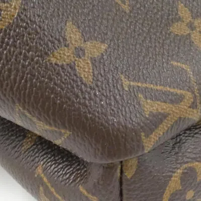 Pre-owned Louis Vuitton Marron Coated Canvas Backpack () In Brown